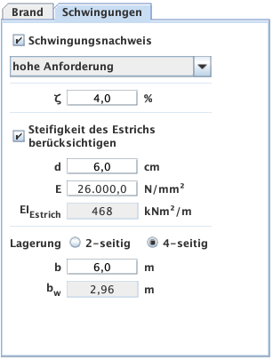 Eingabe - Schwingungen