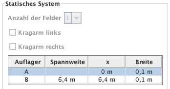 Eingabe - statisches System