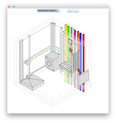 3D-Ansicht des BIM-Modells