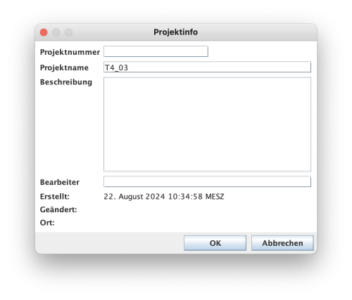 Projektinformationen