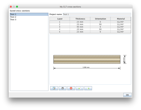 Library "My CLT cross sections" Library "My CLT cross sections"