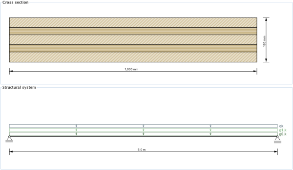 Cross section and structural system Cross section and structural system