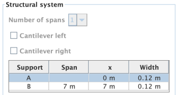 Input - structural system